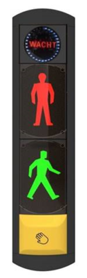 Laag Voetgangerslicht 2x180 incl. rateltikker & WTV