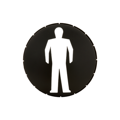 Sjabloon voetganger stilstaand tbv LED module