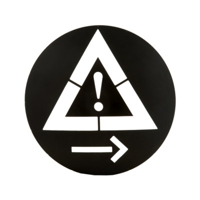 Sjabloon J37 pijl rechts tbv LED module