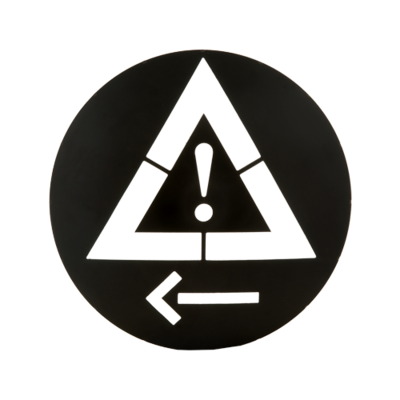 Sjabloon J37 pijl links tbv LED module