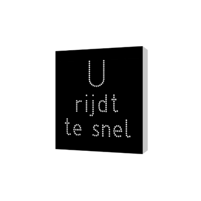 U rijdt te snel signaalgever