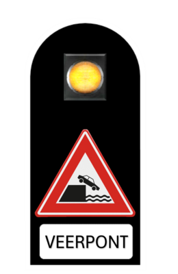 VWS Veerpont met achtergrondschild